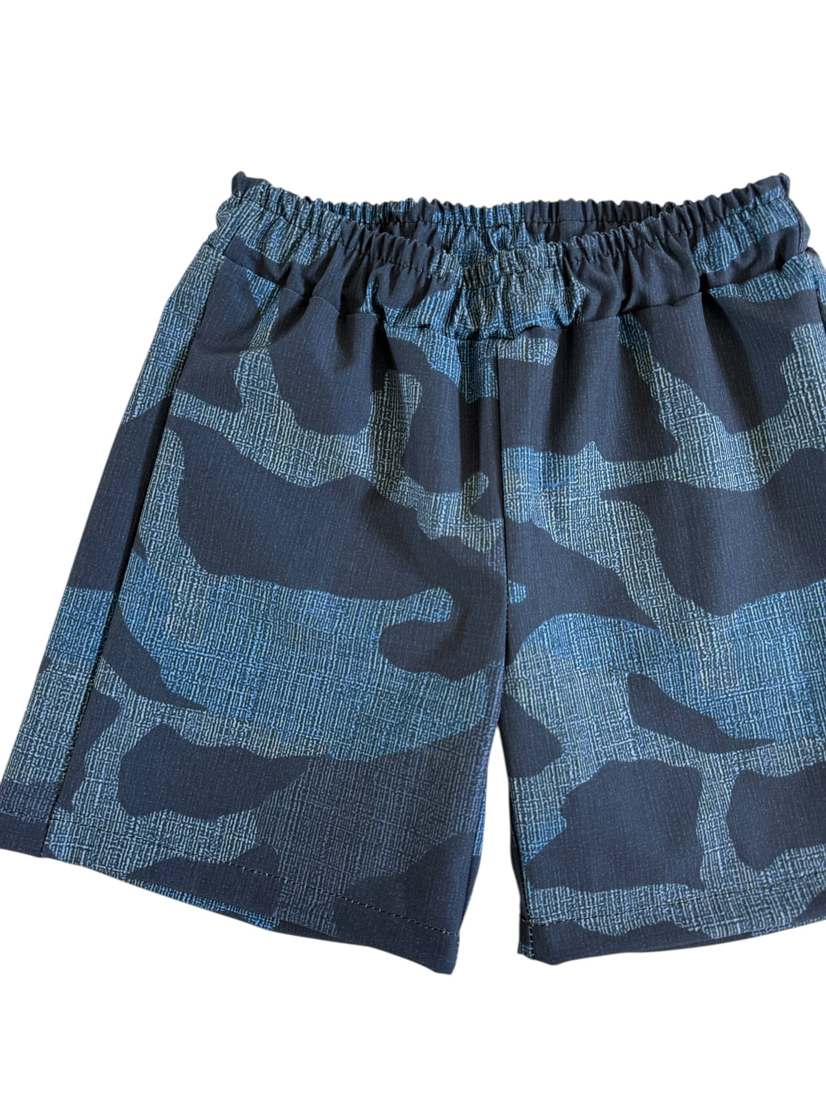 Ky Shorts (3T): Blue Camo | HoniHoni Swimwear