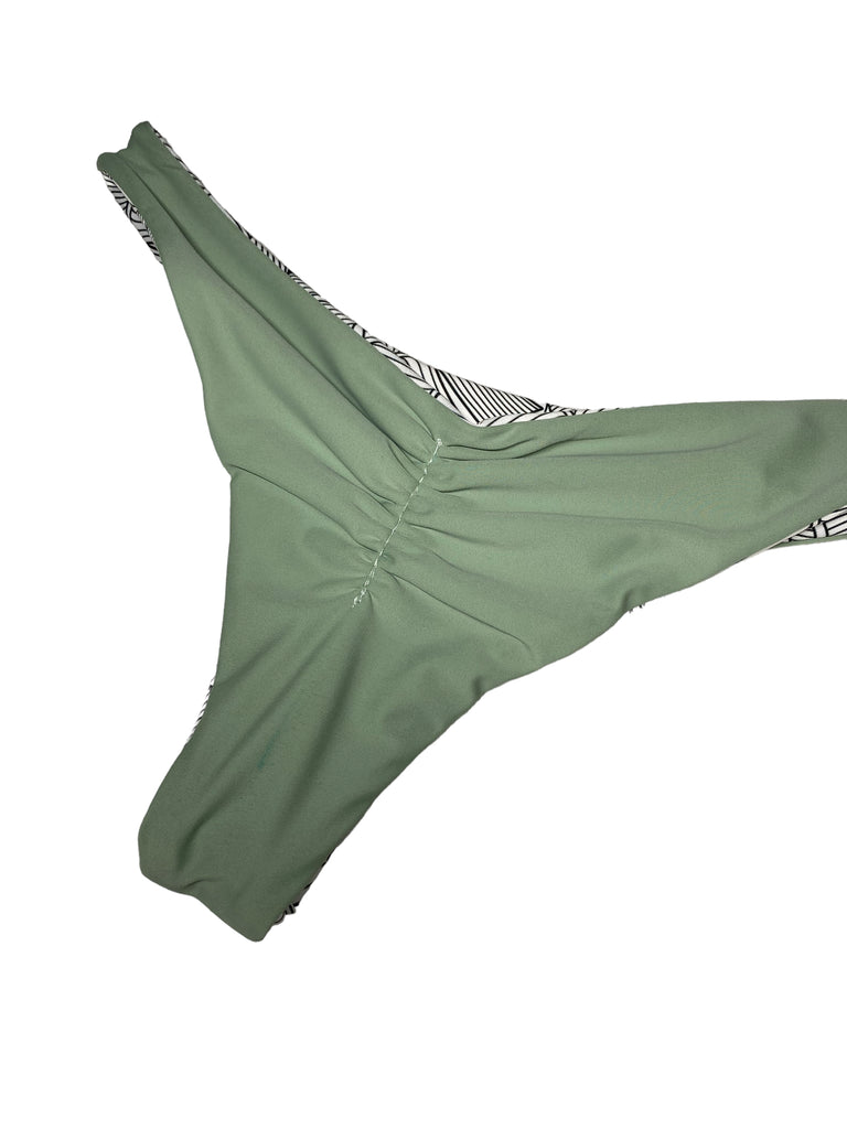 S Polihale Bottom - White Banana Palm + Light Sage