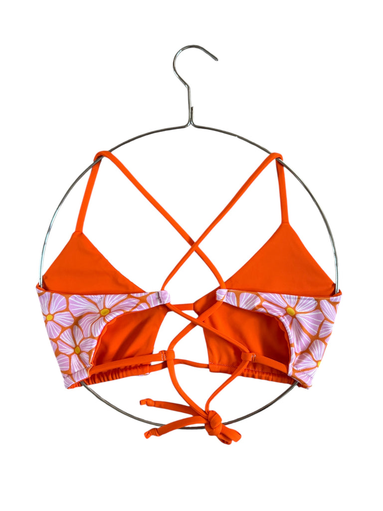 Ivy top: Bloom + Orange (LARGE)