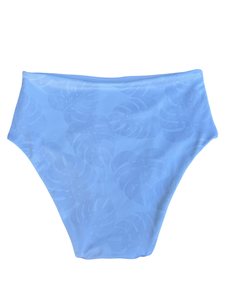 Rose bottom: bridal Monstera + White ribbed