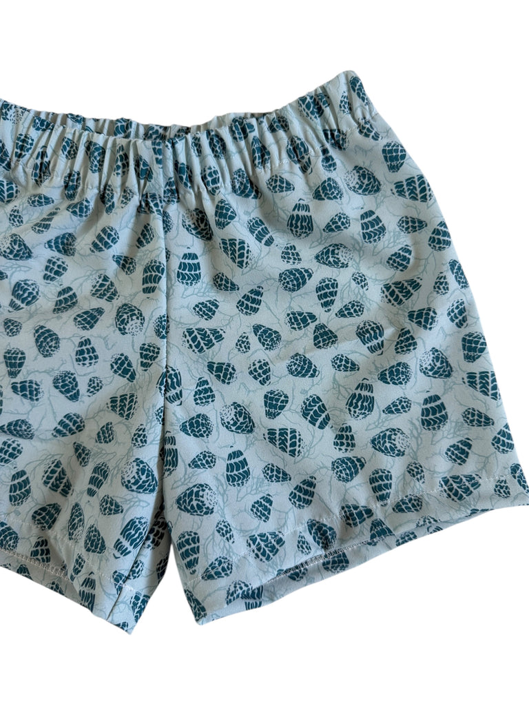 Ky Shorts (9-12M): Blue Shells