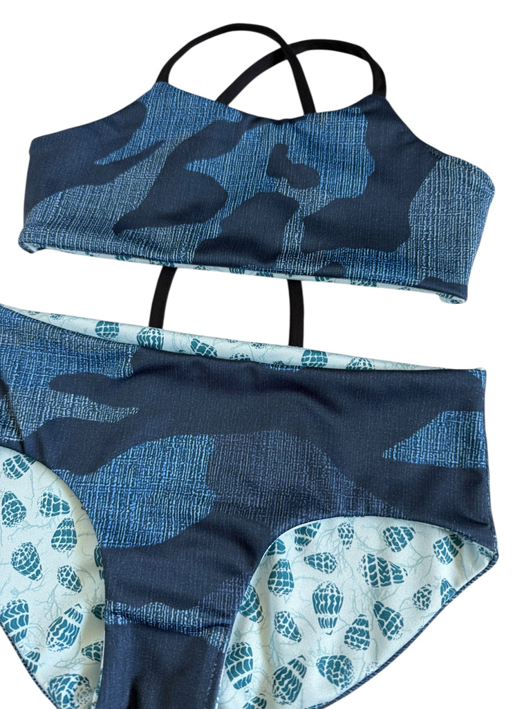 Girls MJ 2-piece set: Blue Shells + Blue Camo (6/7 girls)