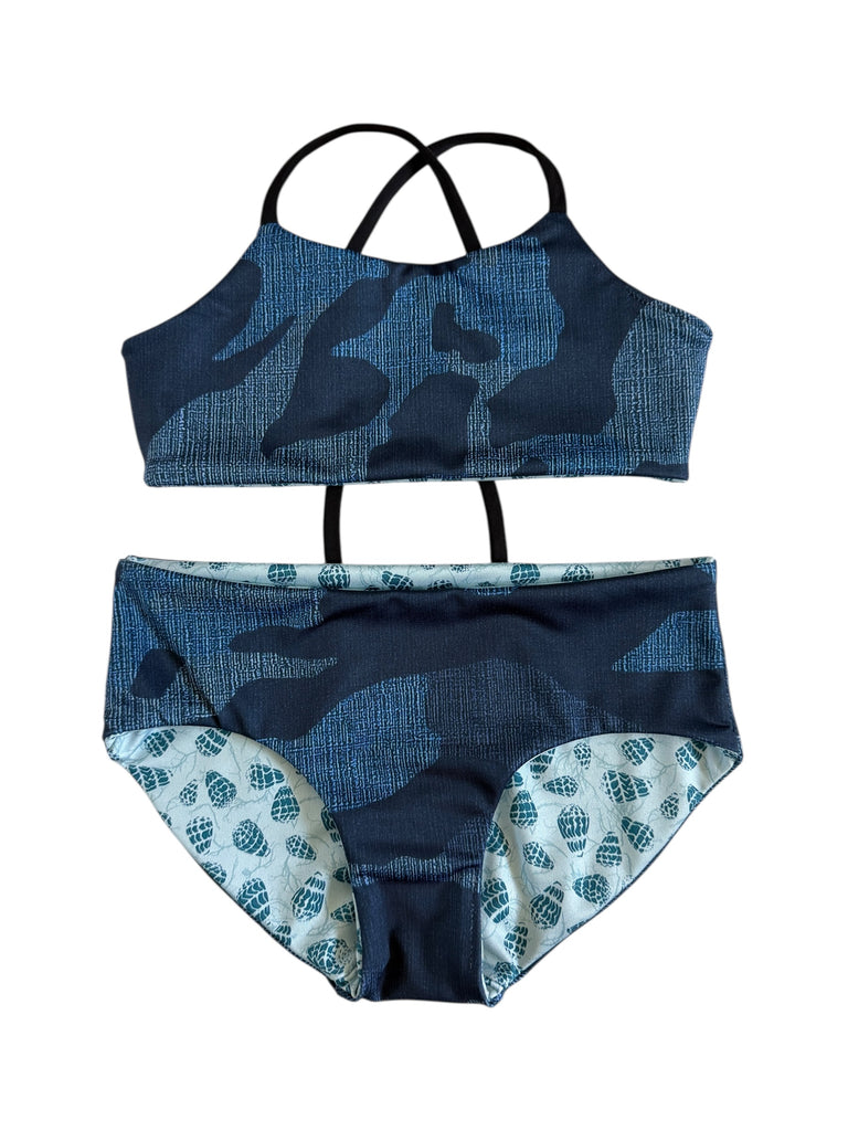 Girls MJ 2-piece set: Blue Shells + Blue Camo (6/7 girls)