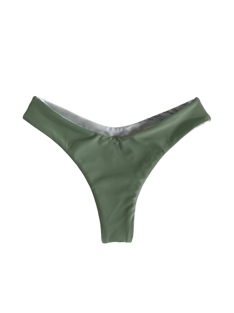 Ashley Bottom - White Marble + Sage
