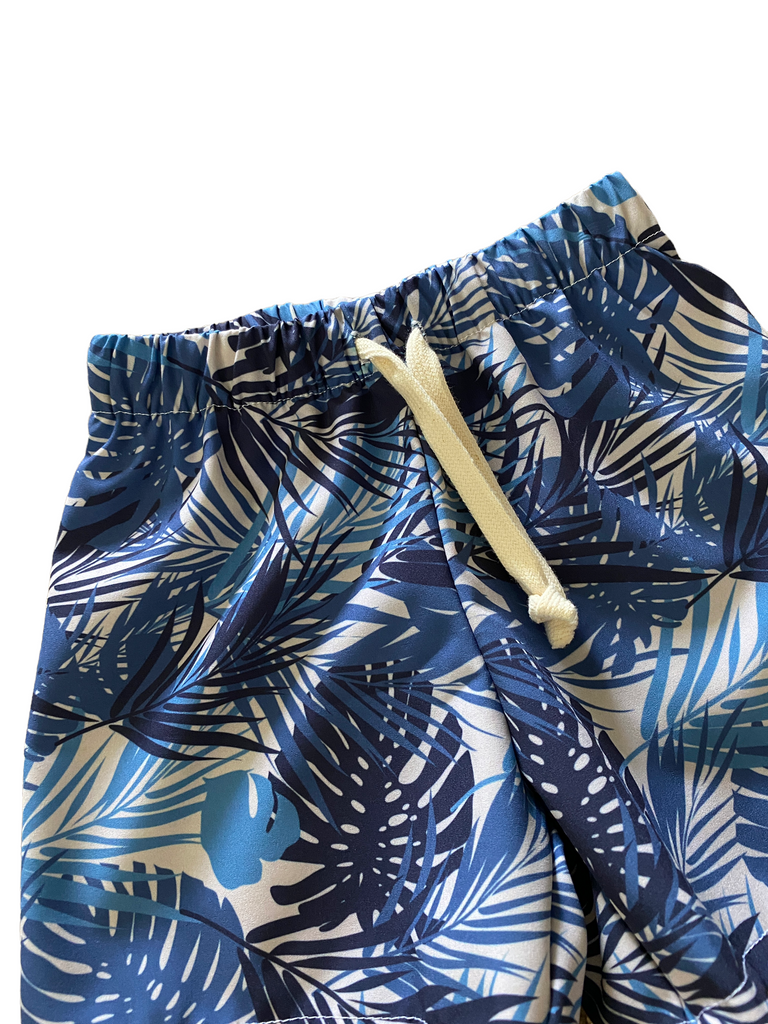 6-9M Ky Shorts - Blue Palm