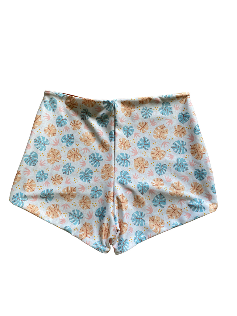 XL Raven Bottom - Bright Monstera + Rust