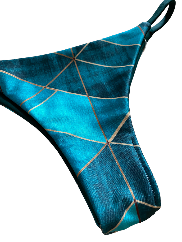 XS Mia Bottom: Angles + Deep Green