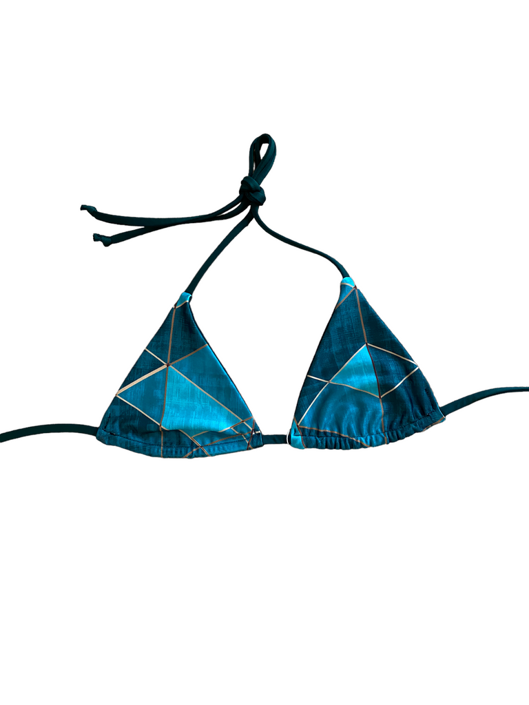 XS - Ava Top - Angles + Deep Green