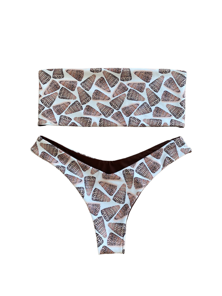 L Casey Top - W. Shells + Brown