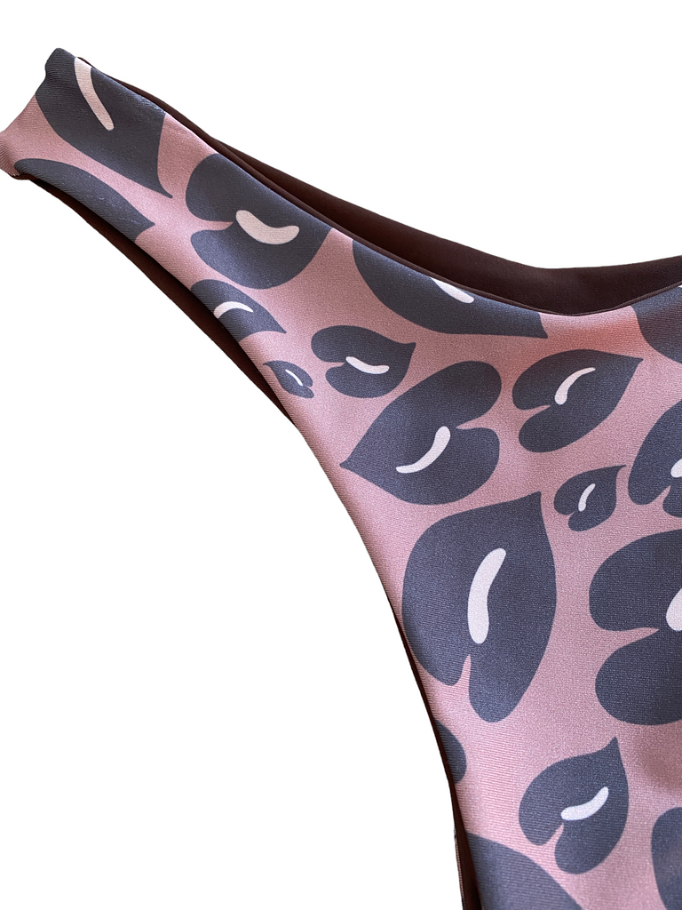 M Ashley Bottom - Anthurium + Brown